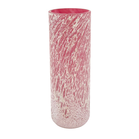 Vase VELVET haut CRATÈRE Rose et blanc - Rose et blanc