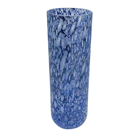 Vase VELVET haut CRATERE bleu outremer