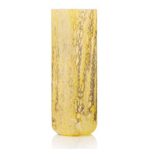 Vase haut Velvet CRATÈRE jaune/argent - jaune /argent