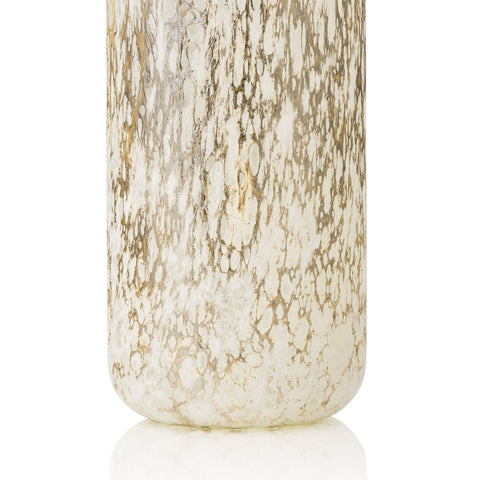 Vase haut Velvet CRATÈRE blanc/argent - blanc/argent