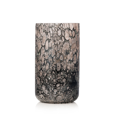 Vase moyen Velvet CRATÈRE noir/argent - noir/argent
