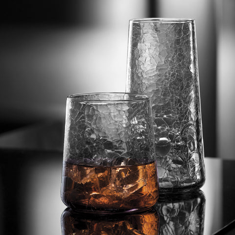 Long drink craquelé FUJI - anthracite-craquele