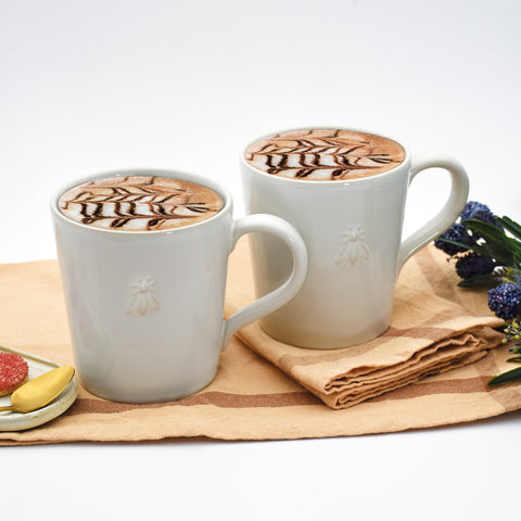 Coffret de 2 mugs ABEILLE céramique