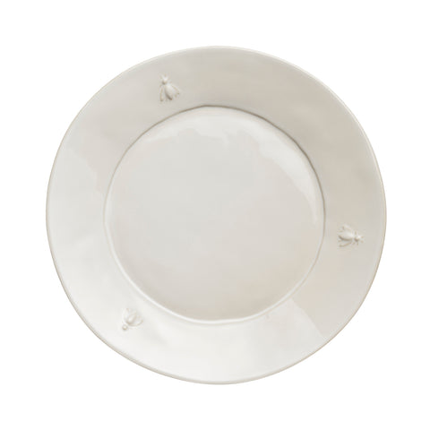 Lot de 4 assiettes de service écru ABEILLE céramique - Ecru