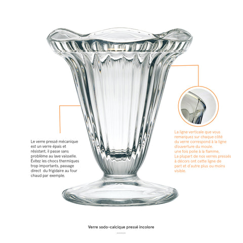 Lot de 6 coupes à glace CADETTE - Transparent