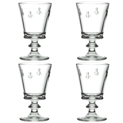 Coffret de 4 verres à vin ABEILLE - Transparent