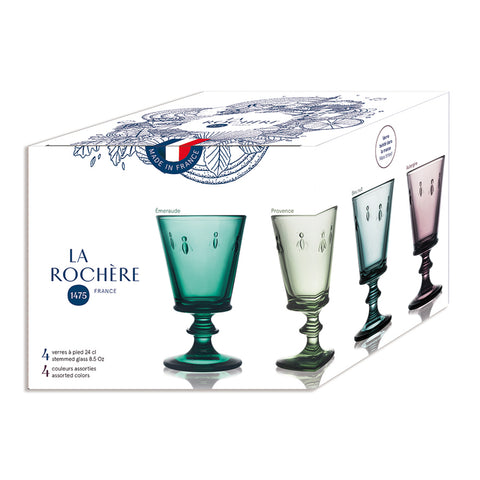 Coffret de 4 verres à vin ABEILLE
