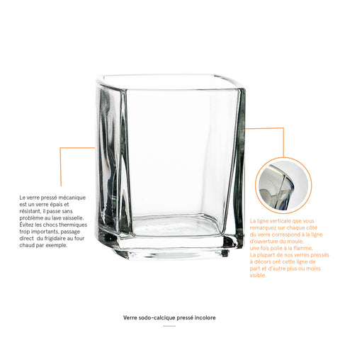Lot de 6 Mises en bouche KUBE - transparent