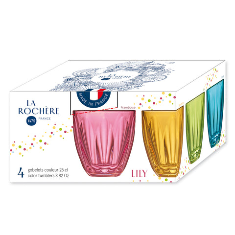 Schachtel mit 4 Tassen in der Farbe LILY