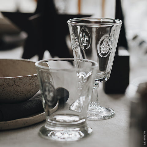 Lot de 6 Verres à vin FLEUR DE LYS - transparent