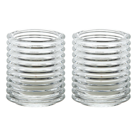 Coffret 2 photophores BUZZ - Transparent