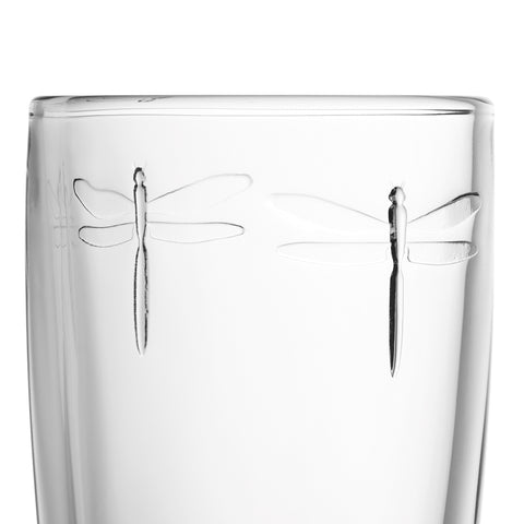 Lot de 6 Long drink LIBELLULES - transparent
