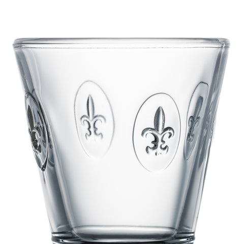 Lot de 6 gobelets FLEUR DE LYS - transparent