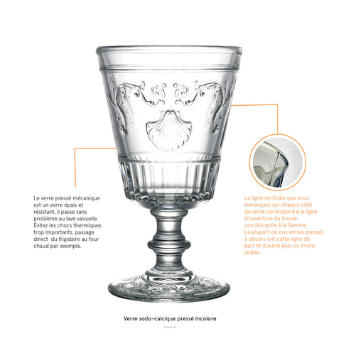 Lot de 6 verres dégustation VERSAILLES - transparent