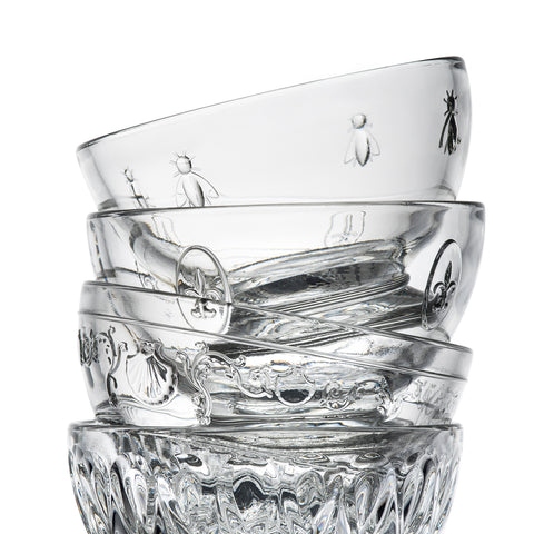 Lot de 6 bols ABEILLE - transparent