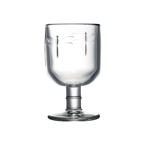 Lot de 6 Verres à pied LIBELLULES - transparent