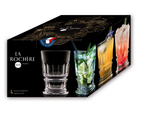 Coffret de 4 verres à cocktail CLUB - Transparent