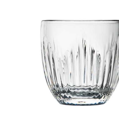 Lot de 6 tasses expresso géométrique TROQUET - transparente