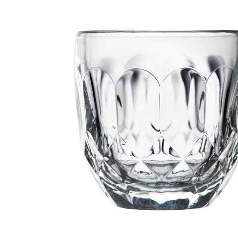 Lot de 6 tasses expresso facettes TROQUET - transparent