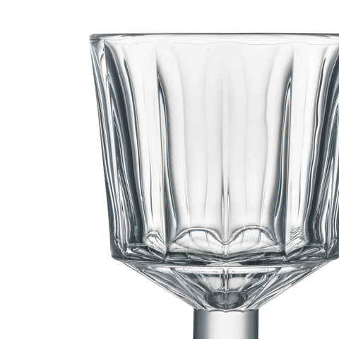 Lot de 6 verres à pied CITY empilables uni - transparent