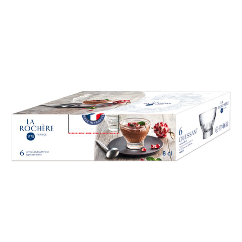 Lot de 6 mises en bouche OUESSANT 8 cl - transparent