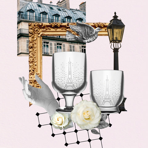 Lot de 4 gobelets PARISIENNE - transparent