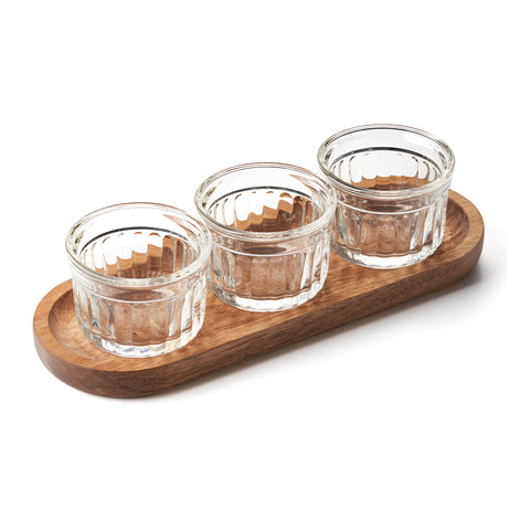 Set Apéro DÉLICE - Transparent et bois