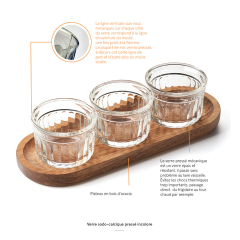 Set Apéro DÉLICE - Transparent et bois