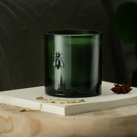 Bougie Envolée en Méditerrannée ABEILLE Bougie - Vert émeraude