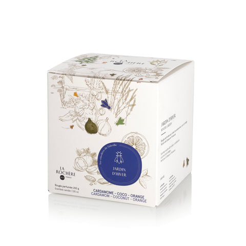 Bougie Jardin d'hiver ABEILLE - Bleu