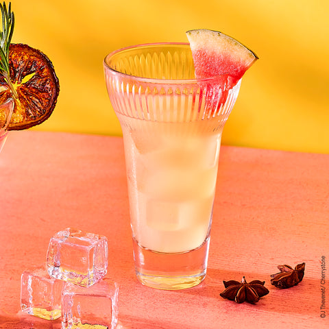 Lot de 6 verres à Pastis FANNY CALANQUES Strié haut - Transparent