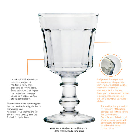 Lot de 6 Verres à Pied JACQUES