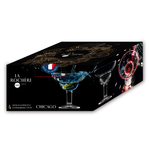 Coffret de 4 Verres à coktail CHICAGO