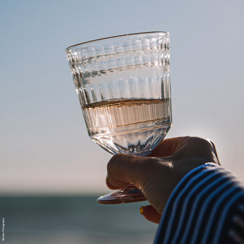 Lot de 6 verres à pied CÔTES - Transparent