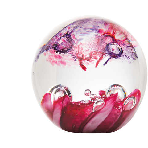 Presse-papiers rose RIVAGES - transparent, rose et parme