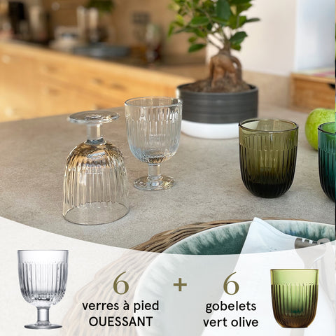 ENSEMBLE OUESSANT OLIVE OUESSANT - Transparent - Vert olive