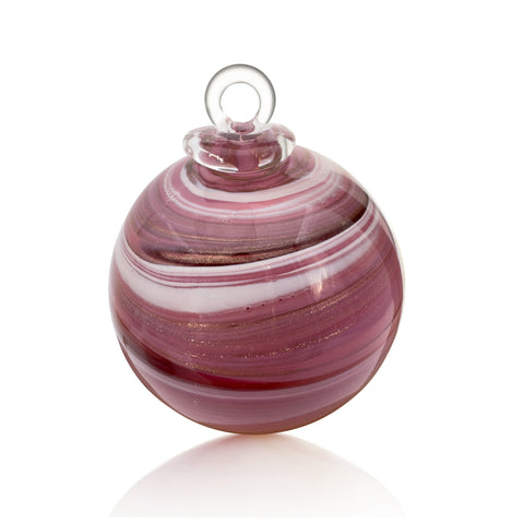 veinée rose aventurine BOULE DE NOËL