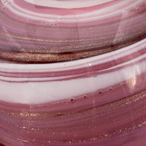 veinée rose aventurine BOULE DE NOËL