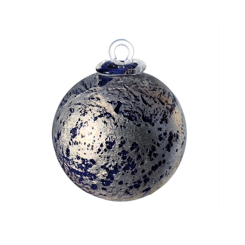bleue argentée BOULE DE NOEL