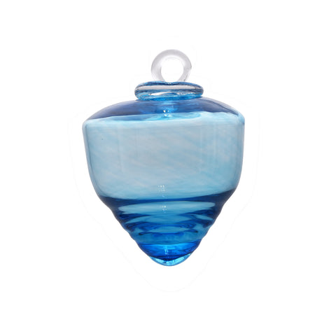 Décoration de Noël Toupie de Noël bleue