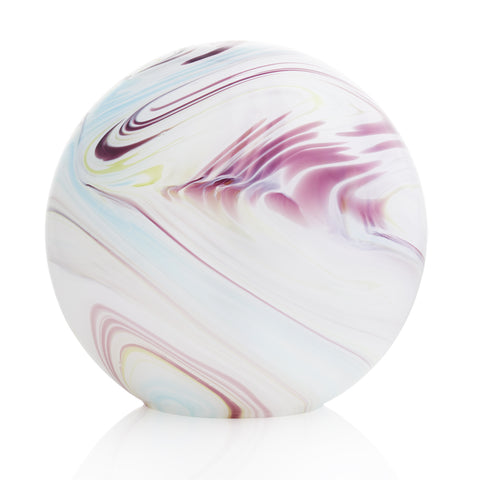 Lampe à poser GLOBE Boréale - Blanc, purpre, rose, bleu azur et vert cru
