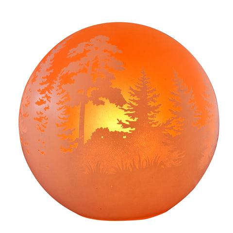 Lampe à poser GLOBE Paysage orange