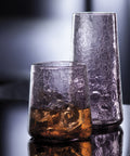 Verre à whisky  FUJI  - amethyste-craquele