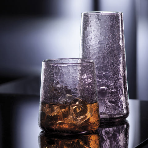 Verre à whisky  FUJI  - amethyste-craquele