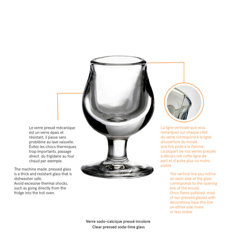 Lot de 6 verres à liqueur DEGUSTER