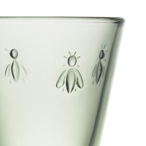 Lot de 6 verres à pied ABEILLE PROVENCE  - Vert provence