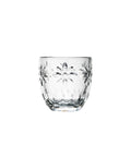 Lot de 6 tasses expresso fleurs TROQUET  - transparent
