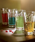 Lot de 6 long drinks Sequins SAGA  - Transparent