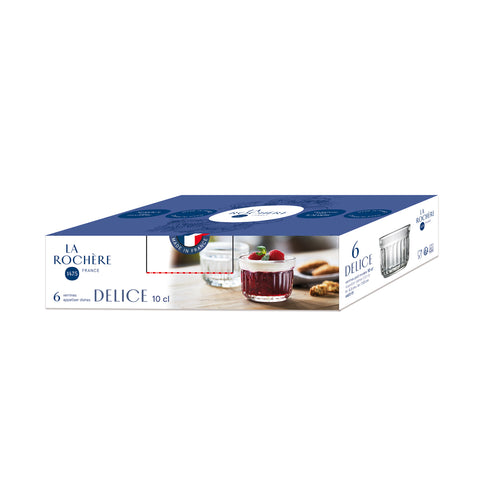 Lot de 6 mises en bouche DELICE 10 cl - transparent