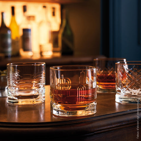 Lot de 6 verres à whisky KAÏTO DANDY  - Transparent